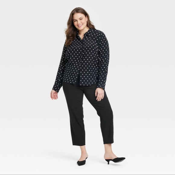 A New Day Women's Black High-Rise Skinny Ankle Pants - Picture 2 of 3